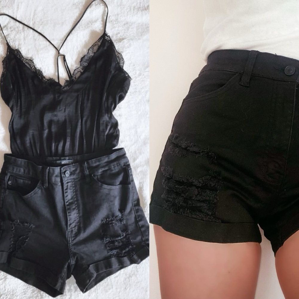 KanCan high waisted jean shorts